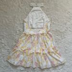 Majorelle x Revolve Dress Bryson Mini in Eyelet Multi Halterneck Sz XS Photo 2