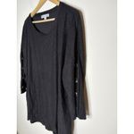 New York Laundry  Top Womens 3X Black Swiss Dot 3/4 Sleeve Tie Front Sweater Photo 1