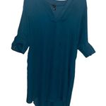 Teal shirt dress size M Blue Size M Photo 0
