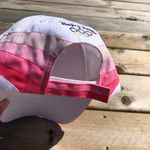 Olympics 2008 Beijing Baseball Cap Hat Pink NWOT Vintage‎ Embroidered Retro White Photo 3