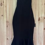 Lulus NWT  Stun Like Me Black Bodycon Trumpet Hem Midi Dress Mermaid Size XS Photo 2