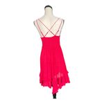 Free People  Adella Slip Dress in Bright Red Size S Photo 1
