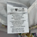 Miss Me  Women’s White Floral Boho Blouse with Crochet Accents Like New Large Photo 5