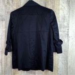 Adrienne Vittadini Navy Blue 3 Button 1/2 Sleeve Dress Jacket Top Pad Sh… Photo 2