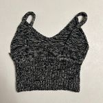 Pins and Needles Black White Knit Crop Top Sweater Tank Size Small Photo 1