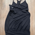 Lululemon  Black Athletic Racerback Tank Top Built In Bra Dress Style Photo 0