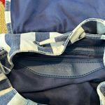 Forever 21 Medium Size Backpack Purse Bag Denim Blue White Strips See Pics Photo 2