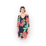 Trina Turk new ā Picturesque Bright Floral Print Sheath Mini Dress ā Navy ā 2 Photo 2