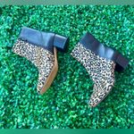 Donald Pliner Cindee Tan Black Leopard Print Leather Booties Womens Sz 7 M Photo 2