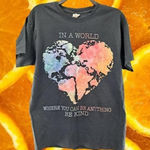 Fruit of the Loom VINTAGEā In A World Where you can Be Anything Be Kind Shirt Photo 0