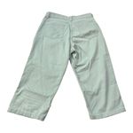 L.L.Bean High Waisted Cropped Capri Jeans Vintage Light Green Size 10 Petite Photo 1
