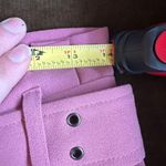 Topshop Pink Belted Pleated Ankle Trousers Old Rose Pink High Rise Tapered Sz 4 Photo 10