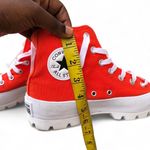 Converse Unisex Chuck Taylor All Star Lugged Chunky Platform High Top Sneaker Orange White US Women 8 Red Photo 4