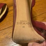Alexandre Birman  Wavee 100 Red Suede Pumps Clear Pointed Toe Stiletto Heeled 39‎ Photo 5