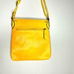 Unbranded Women's Sunshine Yellow Multiple Zipper Shoulder Straps Bag Size OS Photo 1