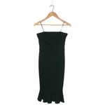 Sugar Lips New Womens Size Small Strapless Peplum Bottom Dress Hunter Green Photo 2