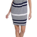 Trina Turk One-Shoulder Dress Striped Jersey Knit “Heated” NWT - XL Photo 0