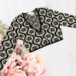 Free People 🍁 Finders Keepers Black and White Fitted Crop Top Photo 4