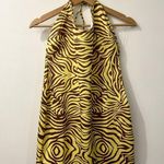 Meshki Tali Zebra Print Halter Mini Dress XXL Photo 2