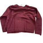 BP Soft Fuzzy Sweater Cardigan Red Burgundy NWT Small Photo 2