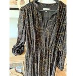 ALC Frank A.L.C. Marlowe Long Sleeve Silk Blend Maxi Dress, Size 8 Photo 3