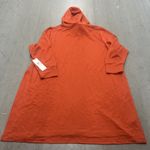 Calvin Klein  Women's Oversized Orange Drawstring Pullover Hoodie 2X NWT Photo 1