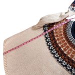 Madewell  NEW Brookdale Fair Isle Turtleneck Sweater Alpaca Cream Navy Orange XXL Photo 13