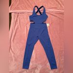 Free People FP Movement Women's XS Back It Up Bodysuit Blue Photo 3