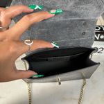 Borse In Pelle Gray Croc Embossed Leather Top Handle Chain Bag Made in Italy Photo 11