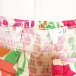 ASTR New The Label Nalda Pink Floral Print Off The Shoulder Top Blouse Large Photo 6