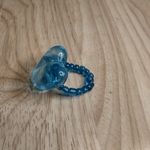 Cute! Blue Stretchy Ring Photo 1