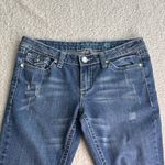 Vervet Flying Monkey Distressed Blue Flare Jeans Photo 5