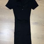 Beginning Boutique  Black Ribbed Polo Dress size XS/S Photo 0