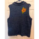 Tiara International  Sunflower Harvest Fest Sweater‎ Vest Size XL Photo 1