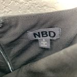 NBD  Jasmine Midi Dress Black Satin Lace Up Photo 4