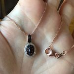 Anthill Garnet Sterling Silver 18k Rose Gold Vermeil Necklace Photo 5