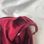 Zenana  Unpadded Burgundy Pomegranate Sports Bra with Adjustable Straps One Size Photo 3