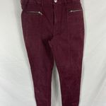American Eagle  Zip Pocket Maroon Hi Rise Jegging Jeans Size 8 R Photo 1