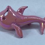 Pink Dolphin Pin Brooch Tiny, Shade of Pink Color Vintage Jewelry Sea Ocean Photo 10