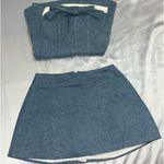 Oh Polly Denim Skirt Set Photo 1