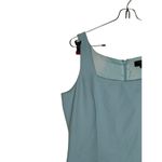 August Silk  Women Dress Lined Knee Length Square Neck Sleeveless Split Hem Green Photo 2