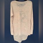 Lauren Moshi Hippie Pinkish Cream Sheer Women’s Long Sleeve Blouse Size XS/Small Photo 2