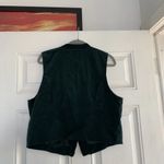 Karen Scott -  Christmas Vest ~ Green Velvet Mistletoe Star Size Large‎ Photo 3