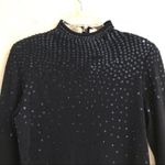 Dana Buchman Dana Buckman long sleeve turtleneck wool sequin sweater dress M Photo 1