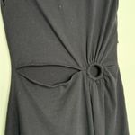 Kourt Black Cutout Midi Dress Size Black Stretchy Side Slit Size XS Photo 3
