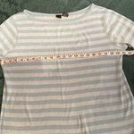 Mossimo supply co size XL light and medium blue striped 3/4 sleeve T Photo 3