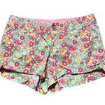 Lilly Pulitzer Ants On Parade Floral Callahan Shorts 2 Women’s Pink Green EUC Photo 0