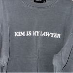 Talentless Is Kim My Lawyer Crewneck Dusty Blue Size XXL Photo 5