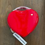 Stoney Clover Lane NWT STONE CLOVER LN Heart Shaped Red Faux Patent Crossbody Bag Photo 1