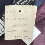 NWT VTG Mr Jaxx Virgin Wool Blue Skirt Canada Academia Secretary Preppy Nautical Size 14 Photo 9